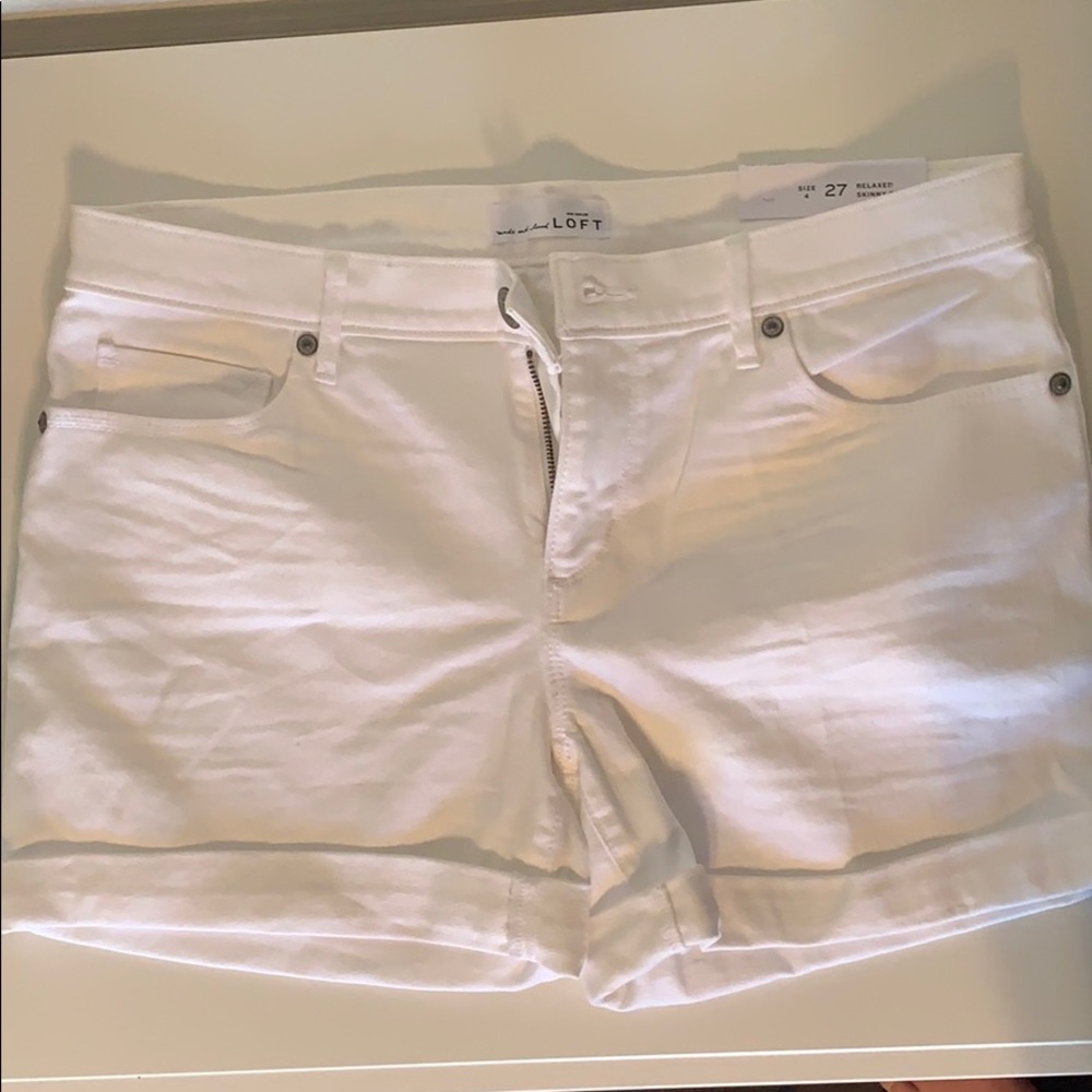 White Ann Taylor Loft shorts